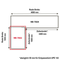 Eck-Arbeitsplatte nobilia elements APDEW60-186E, linker...