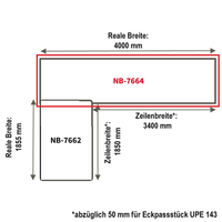 Eck-Arbeitsplatte nobilia elements APDEE400-60E, rechter...