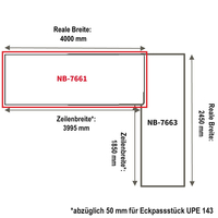 Eck-Arbeitsplatte nobilia elements APDEW60-400E, linker...