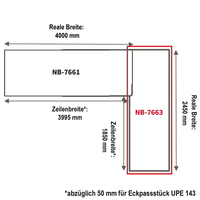 Eck-Arbeitsplatte nobilia elements APDEE245-60E, rechter...