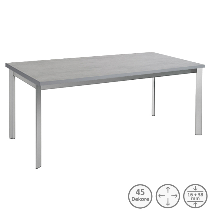 Tisch-Set: Tischgestell Edelstahl Nobilia ATGF